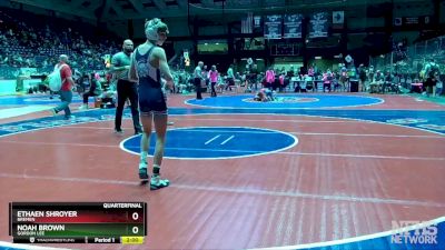 3A-106 lbs Quarterfinal - Ethaen Shroyer, Bremen vs Noah Brown, Gordon Lee