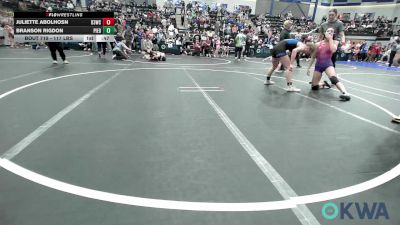 117 lbs Quarterfinal - Juliette Abolhosn, D3 Wrestling Cluib vs Branson Rigdon, Piedmont