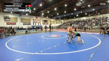 106 Boys Champ. Round 2 - Nicholas Tuatoo, Olympian vs Christopher Garcia, Monte Vista