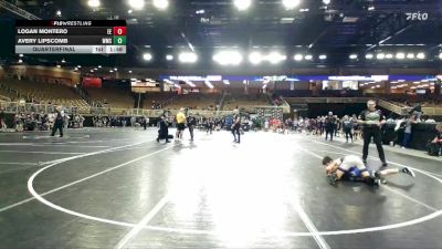 114 lbs Quarterfinal - Avery Lipscomb, Woodland Middle School vs Logan Montero, Eagle Empire