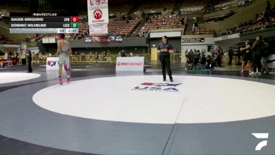 Cadet Boys Lower - 138 lbs Champ. Round 2 - Jalen Leal, Inderkum High School Wrestling vs Trey Thomas, La Costa Canyon High School Wrestling
