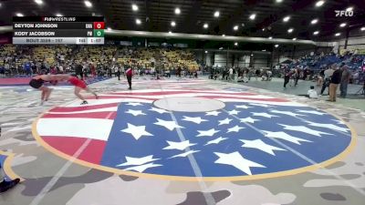 197 lbs Round 2 - Kody Jacobson, Pirate Wrestling vs Deyton Johnson, Unattached