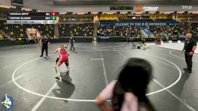 135 lbs 5th Place Match - Sophie Glaser, New Hampton vs Cecelia Gryp, Williamsburg