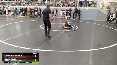 77 lbs Cons. Semi - Charlie McCambly, Dillingham Wolverine Wrestling Club vs Gavin Mayer, Pioneer Grappling Academy