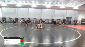 184 lbs Semifinal - Justin Hart, Virginia Military Institute vs Cole Rees, UNATT-Campbell