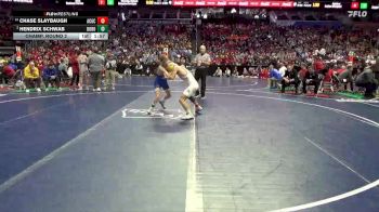 1A-120 lbs Champ. Round 2 - Chase Slaybaugh, AC/GC vs Hendrix Schwab, Don Bosco