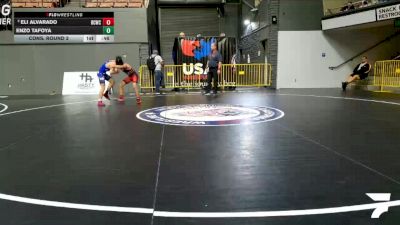 Schoolboys - 115 lbs Cons. Round 2 - Eli Alvarado, Daniel Cormier Wrestling Club vs Enzo Tafoya