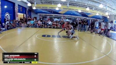150 lbs Round 5 (8 Team) - Benjamin Wolgamuth, Alpha WC vs Gary Woessner, OutKast WC