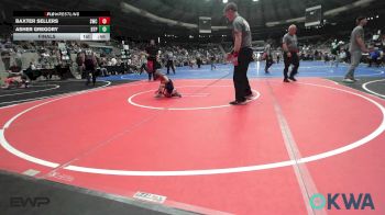 36 lbs Final - Baxter Sellers, Salina Wrestling Club vs Asher Gregory, Tulsa Blue T Panthers