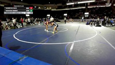 Girls 170 lbs Champ. Round 2 - Bobbyjo Dick, Omak (Girls) vs Nivayah Henry, Skyview (Girls)