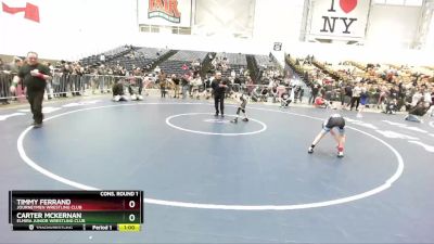 70 lbs Cons. Round 1 - Carter McKernan, Elmira Junior Wrestling Club vs Timmy Ferrand, Journeymen Wrestling Club