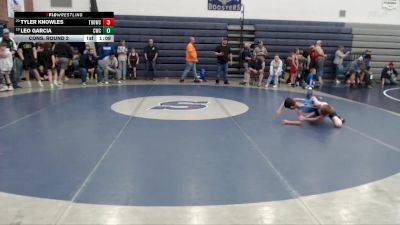 67 lbs Cons. Round 2 - Leo Garcia, Cougar Wrestling Club vs Tyler Knowles, Thunder Ridge Outlaws Wrestling Club