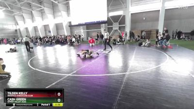 62 lbs Cons. Round 2 - Cash Green, Upper Valley Aces vs Tilden Kelly, Wasatch Wrestling Club