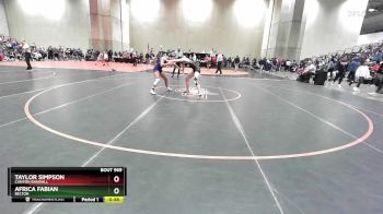 115 lbs Cons. Semi - Taylor Simpson, Canyon Randall vs Africa Fabian, Belton