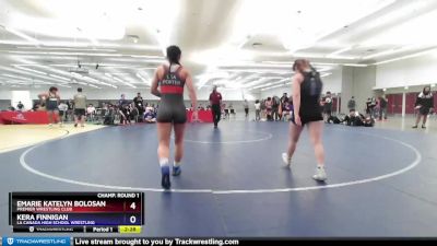 122 lbs Cons. Round 4 - Mary Jane Porter, Gilroy High School Wrestling vs Marley Estrella, California