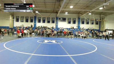 190 lbs Quarterfinal - Elijah Prophete, Taunton vs Owen Pavao, Somerset Berkley