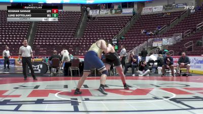 285 lbs Consi 4 - Eoghan Savage, Upper Dauphin vs Luke Sottolano, Williamson