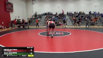 165 lbs Round 4 - Nicholas Carle, Fort Madison vs Riley Kaalberg, Columbus/WMU