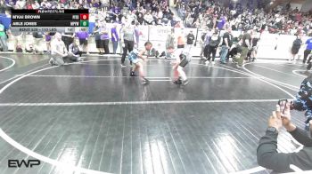 110 lbs Semifinal - M'Kai Brown, Pitbull Wrestling Academy vs Able Jones, Mannford Pirate Youth Wrestling
