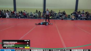 75 lbs Cons. Round 3 - Cayden McDonald, No Nonsense Wrestling vs Adin Kollross, Luxemburg-Casco