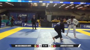 London Beth Navarro vs Ana Luiza Gonçalves Bispo 2025 Pan Jiu Jitsu IBJJF Championship