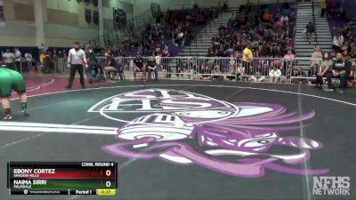 189 lbs Cons. Round 4 - Naima Sirri, Palmdale vs Ebony Cortez, Shadow Hills