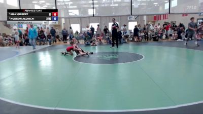 63 lbs Quarterfinal - Max Gilbert, Declo Stingers vs Hudson Aldrich, 208 Badgers Wrestling Club