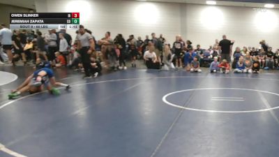 60 lbs Round Of 32 - Owen Slinker, IA vs Jeremiah Zapata, CO