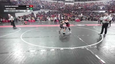 120 lbs Champ. Round 1 - Duncan Brenner, Westosha vs Seth Miller, Oregon Wrestling Club
