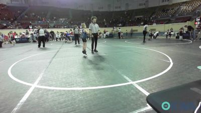 60 lbs 3rd Place - Keilen Fields, Wyandotte Youth Wrestling vs Reece Crenshaw, Woodland Wrestling Club