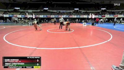 150 lbs Placement (16 Team) - Gabe Dorman, Erie Cathedral Prep vs Trent Christensen, Great Bridge