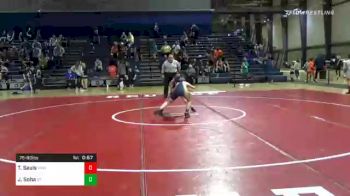 75 lbs Prelims - Tatum Sauls, Villa Rica Wrestling vs James Soha, St. Pius Wrestling Club