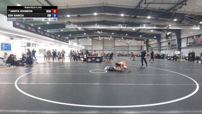 69 kg Cons. Semis - Janiya Johnson, Wyoming Seminary vs Eva Garcia, Surfside X Wrestling