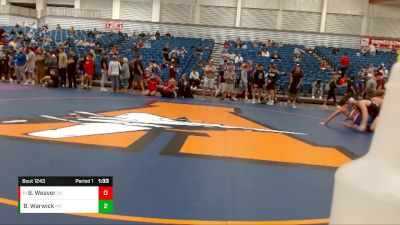 147 lbs Quarterfinal - Branson Weaver, Owen Valley vs Brennan Warwick, Massillon Perry