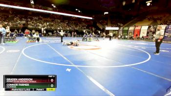 113 Class 2 lbs Quarterfinal - Graden Anderson, Father Tolton Regional Catholic vs Connor Farmer, California