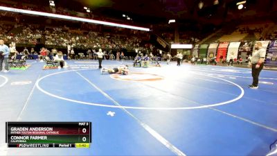 113 Class 2 lbs Quarterfinal - Graden Anderson, Father Tolton Regional Catholic vs Connor Farmer, California