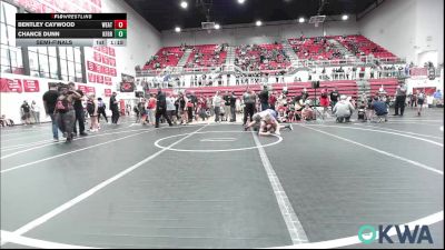 155 lbs Semifinal - Bentley Caywood, Weatherford vs Chance Dunn, Kingfisher YellowJackets