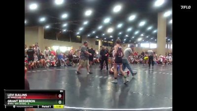 95 lbs Round 3 (6 Team) - Levi Sullins, BS Wrestling vs Grant Bergeron, BHWC/ Dirt Divers