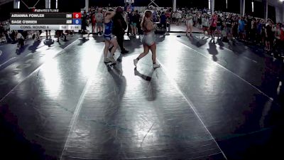 155 lbs Cons. Round 4 - Arianna Fowler, Samurai Wrestling Club vs Sage O'Brien, APEX Girls Wrestling