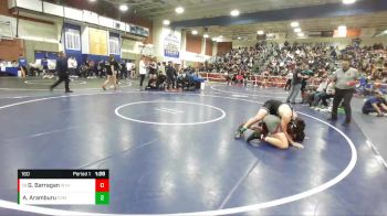 160 lbs Champ. Round 2 - Gabe Barragan, West Valley (Hemet) vs Antonio Aramburu, Corona Del Mar