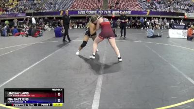 180 lbs Round 3 (3 Team) - Mia Gaetjens, Adrian College vs Lindsay Laws, Lock Haven University