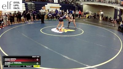 140 lbs. Champ. Round 2 - Isabella Wenzel, Kearney vs Julia Smith, Park HIll South