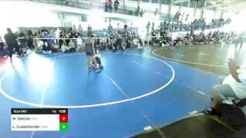 90 lbs Semifinal - Micah Salcido, Parker Invictus vs Lukas Custenborder, Granite WC