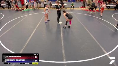 145 lbs Quarterfinal - Lesliegh Lovings, NE vs Cassandra Gonzales, MN