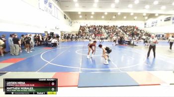 150 lbs Champ. Round 1 - Matthew Morales, Villa Park High School Wrestli vs Jayden Mena, Friendly Hills Wrestling Club