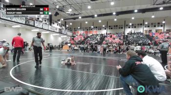 35 lbs Semifinal - Baxter Sellers, Salina Wrestling Club vs Hadley King, Bartlesville Wrestling Club
