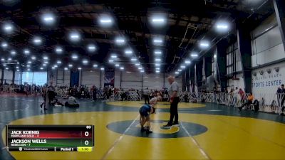 60 lbs Rd# 7- 10:45am Saturday Final Pool - Jack Koenig, Maryland GOLD vs Jackson Wells, Rebellion