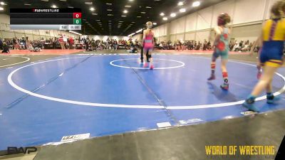 65 lbs Rr Rnd 3 - Ellie Freeman, Untouchables Girls Teal vs Kinley Pederson, Funky Singlets K-6