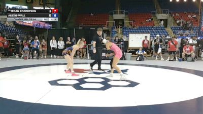 120 lbs Champ. Rd Of 64 - Tegan Robertson, Iowa vs Alexis Wall, Kansas