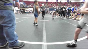 55 lbs Quarterfinal - Barrett Homer, Mustang Bronco Wrestling Club vs Braylen Jones, Newcastle Youth Wrestling